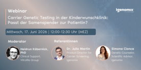 Carrier Genetic Testing in der Kinderwunschklinik: Passt der Samenspender zur Patientin?